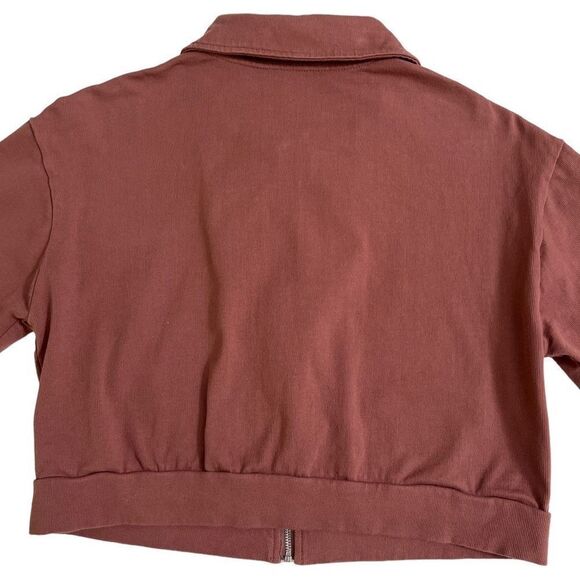ALL THE WAYS Stasia Zip Up in Brown - Picture 6 of 9